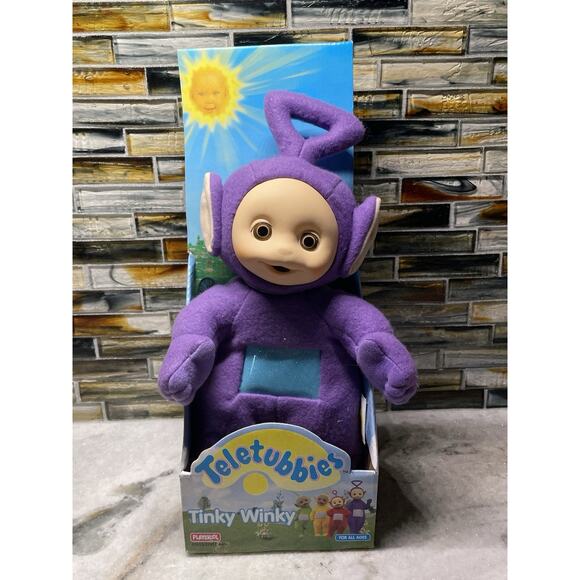 Vintage 1998 Playskool Purple Teletubbies Talking Tinky Winky Doll In Box - Picture 1 of 6